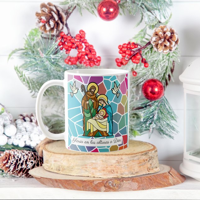 Mug Gloire à Dieu espagnole dans le plus haut personna (Créateur téléchargé)