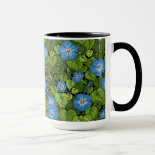 Mug Gloire du matin en bleu et vert
