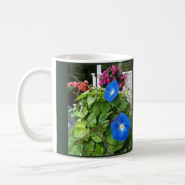 Mug Glorieuses Volubilis Bleues Brillantes  (Gauche)