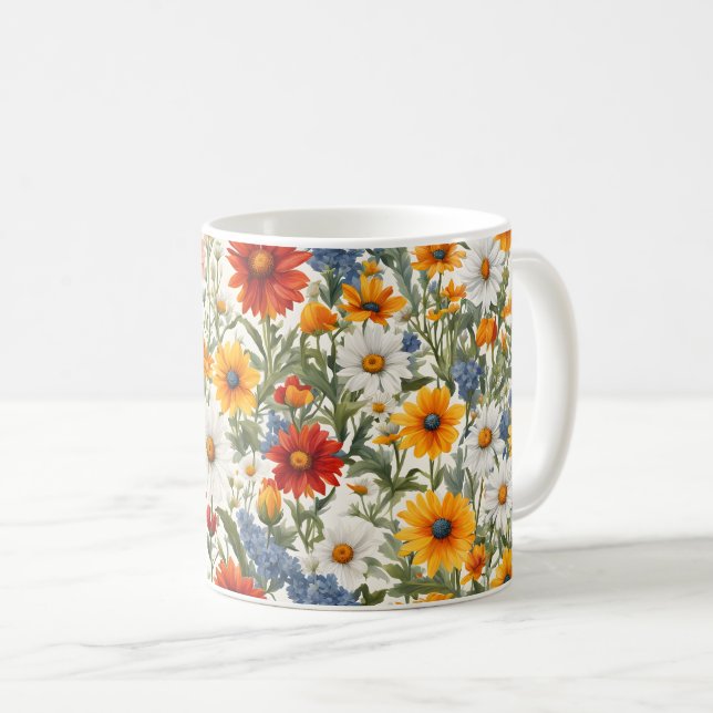 Mug Glorieux Fleurs sauvages (Devant droit)