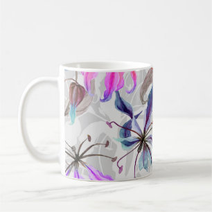 Mug Gloriosa Lily Flowers : Elégante aquarelle