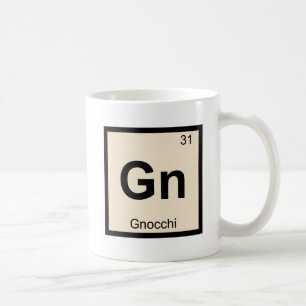 Mug Gn - Chimie des gnocchis Symbole du tableau périod