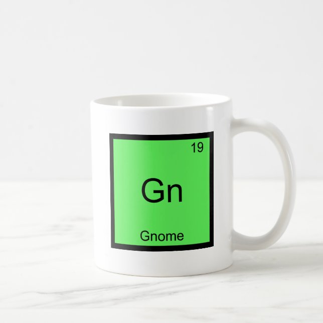 Mug Gn - Gnome Funny Chimie Élément Symbole T-Shirt (Droite)