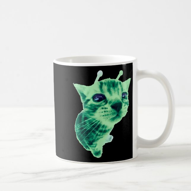 Mug Gnarp Chat Silly Alien Chat Mème Brainrot Mème Drô (Droite)