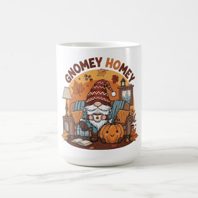 Mug Gnome à la maison citrouille saisonnier design (Centre)