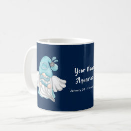 Mug Gnome Aquarius Astrologie Signal Angel Votre nom