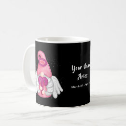 Mug Gnome Aries Astrologie Signal Angel Votre nom