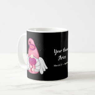 Mug Gnome Aries Astrologie Signal Angel Votre nom