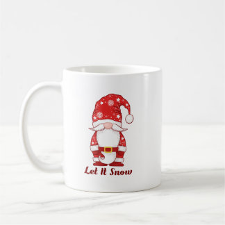Mug Gnome au chapeau flocon de neige Laissez la neige