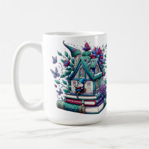 Mug Gnome avec des livres