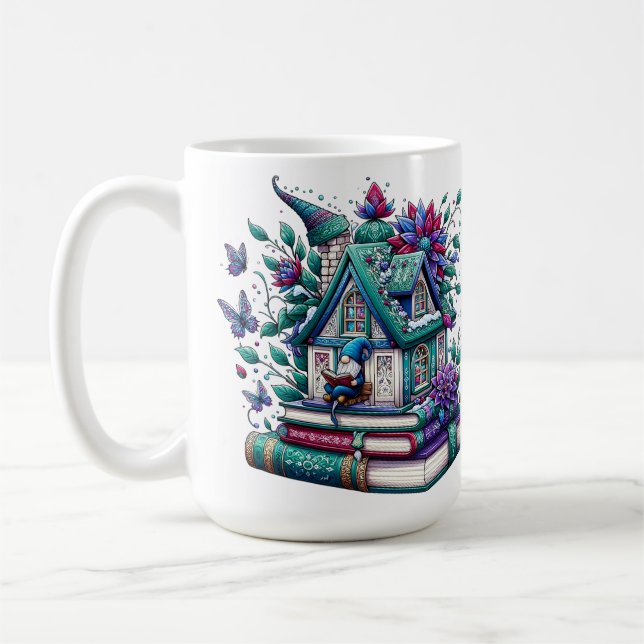 Mug Gnome avec des livres  (Gauche)