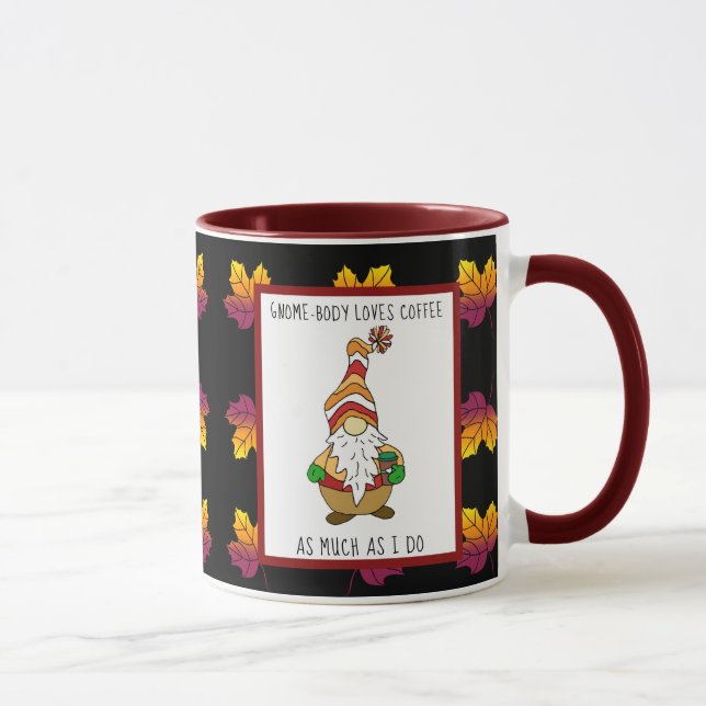 Mug Gnome-Body aime le café Comme moi (Droite)