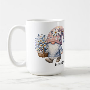Mug Gnome de fleur de marguerite mignon personnalisé p