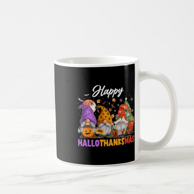 Mug Gnome de Hallothanksmas joyeux Halloween Thanksgiv (Droite)