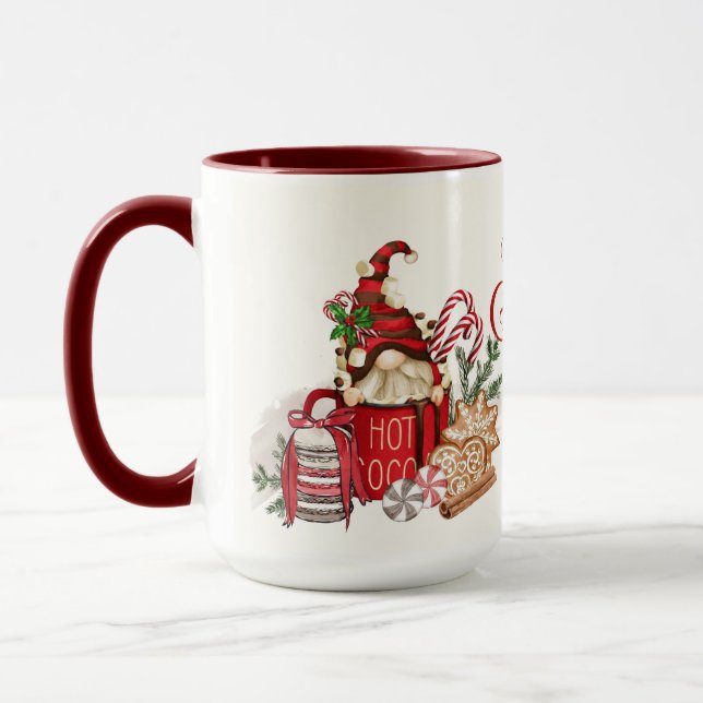 Mug Gnome de Noël au Chocolat Chaud (Gauche)