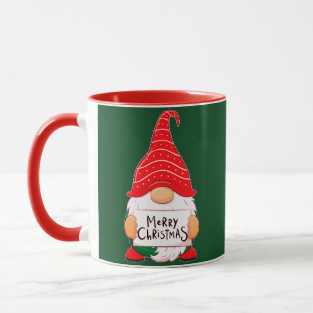 Mug Gnome de Noël personnalisé (Gauche)