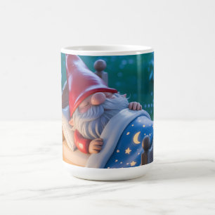 Mug Gnome endormi dans un jardin nocturne