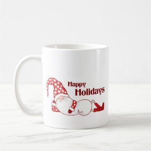 Mug Gnome endormi Joyeuses Fêtes drôle