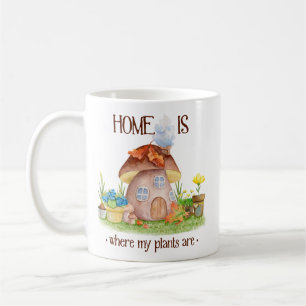 Mug Gnome home champignon jardin plante fleurs