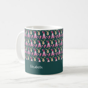 Mug Gnome Mignon Et Renne Avec Gant Rose