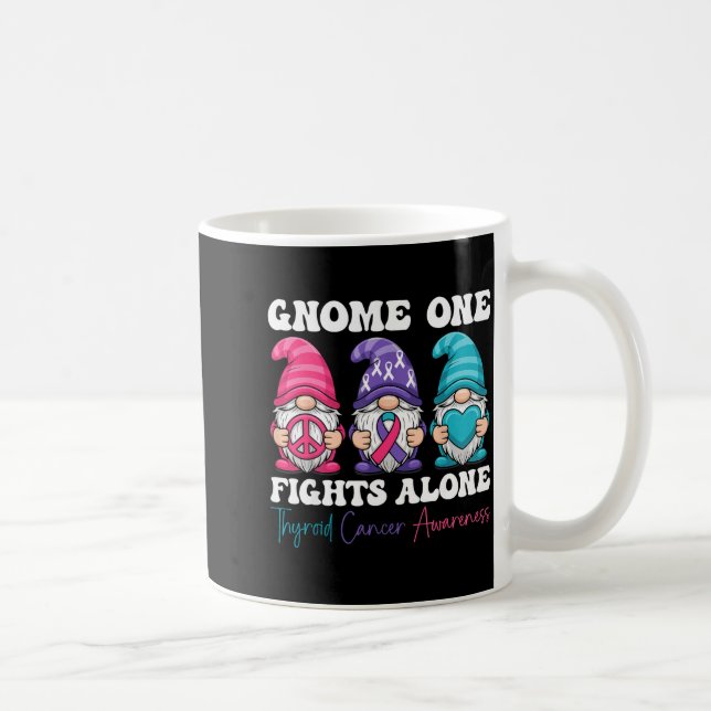 Mug Gnome One Fights Alone - Christmas Thyroid Cancer  (Droite)