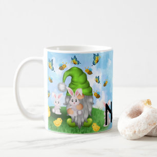 Mug Gnome personnalisé Printemps de Pâques conception 
