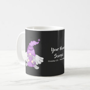 Mug Gnome Scorpio Astrologie Signal Angel Votre nom