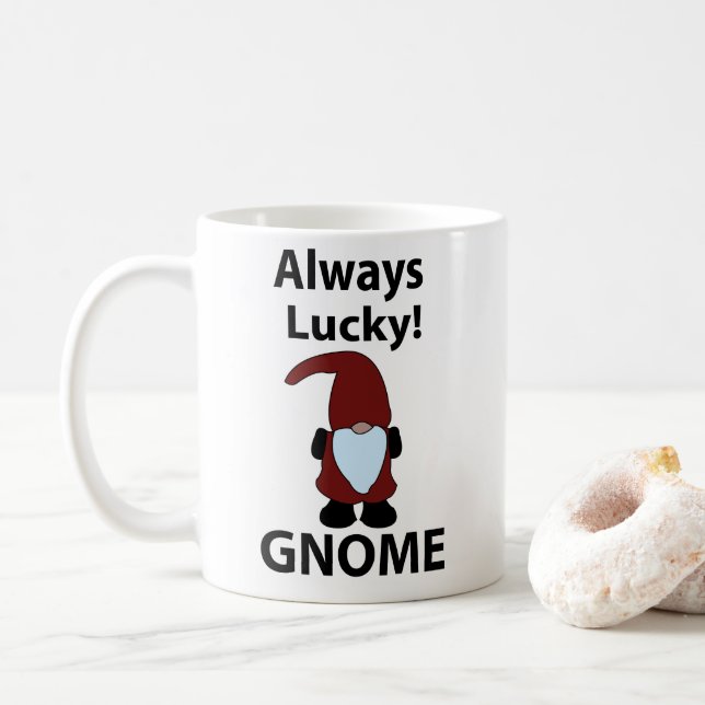 Mug Gnome Toujours Chanceux Gnome (Avec donut)