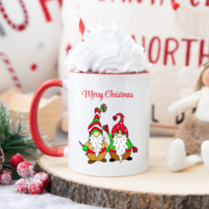 Mug Gnomes de Noël de jolies caricatures