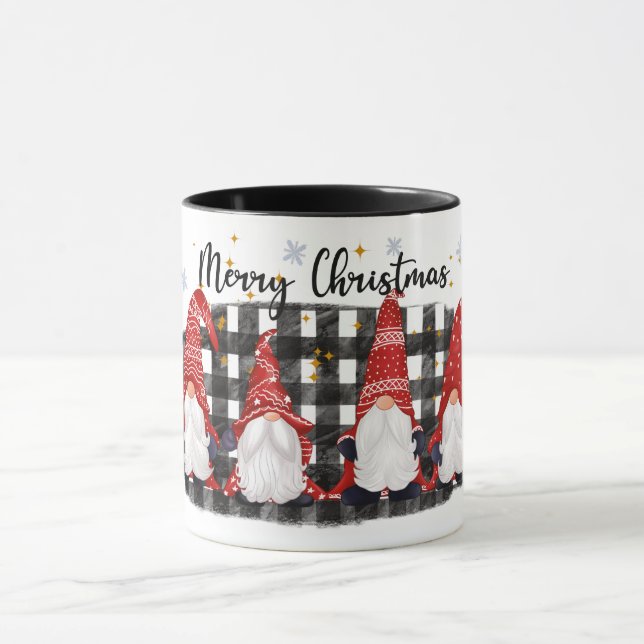 Mug Gnomes de Noël joyeux (Centre)