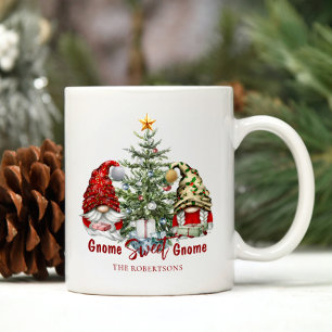 Mug Gnomes de Noël Personnalisé mignon rustique