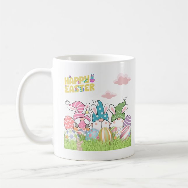 Mug Gnomes de Pâques aux oeufs de Pâques (Gauche)