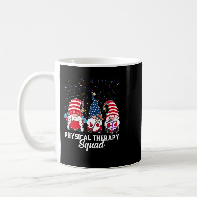 Mug Gnomes équipe de physiothérapie 4 juillet indépend (Gauche)