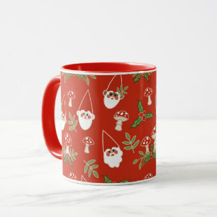 Mug Gnomes et champignons en vacances Red Woodland