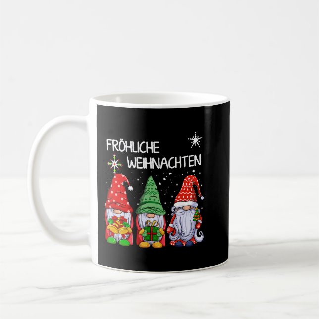 Mug Gnomes Frohliche Weihnachten Funny Christmas Pajam (Gauche)