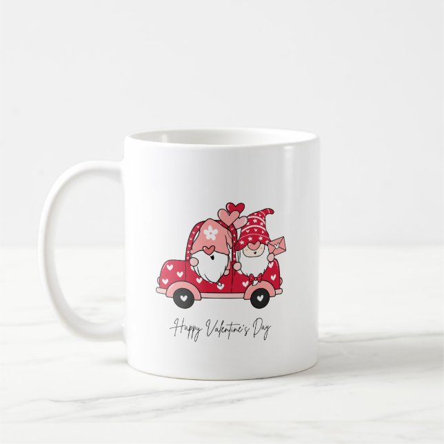 Mug Gnomes in Love Valentine's Day Design (Gauche)