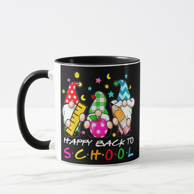 Mug Gnomes Mets Retour À L'École Cadeaux Enseignant Et (Gauche)