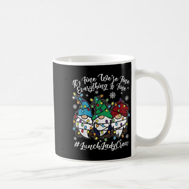 Mug Gnomes mignons Tout Est Bon Déjeuner De Noël (Droite)
