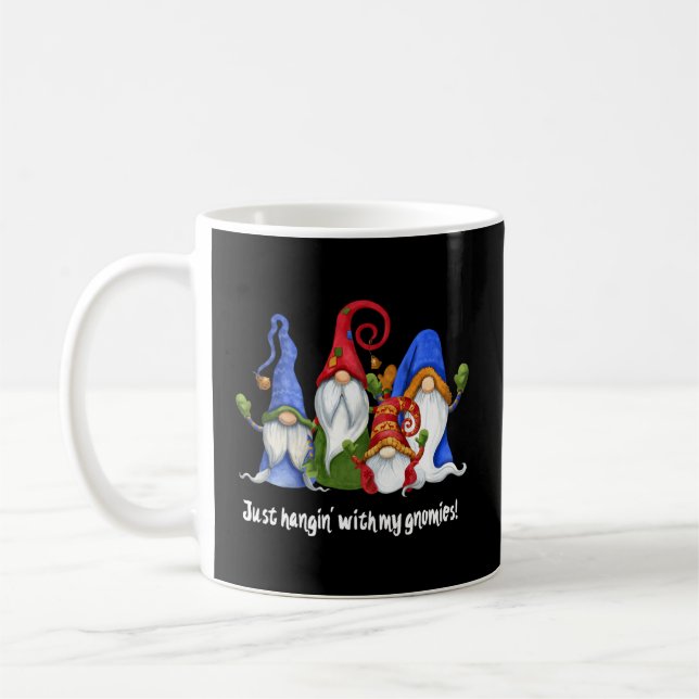 Mug Gnomes Nains Juste Panser Avec Mes Gnomes (Gauche)