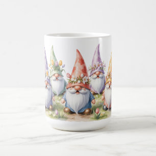 Mug Gnomes printaniers dans une prairie