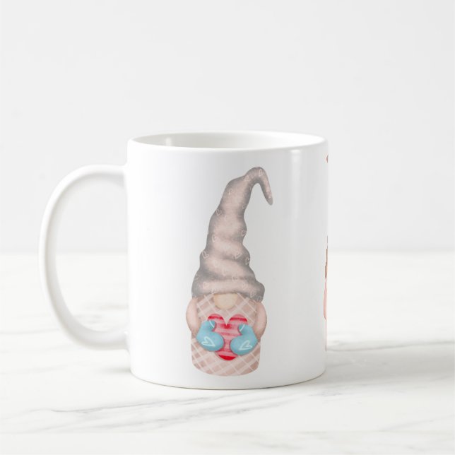 Mug Gnomes Valentines Vacances (Gauche)