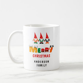 Mug Gnomes Whimsical Jouer Polices & Nom Noël