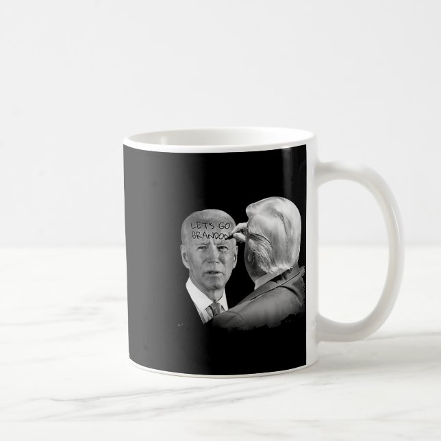 Mug Go Brandon Trump Écrit Sur Bidens Forehead : (Droite)