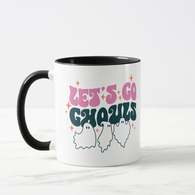 Mug Go Ghouls Stars White Halloween (Gauche)