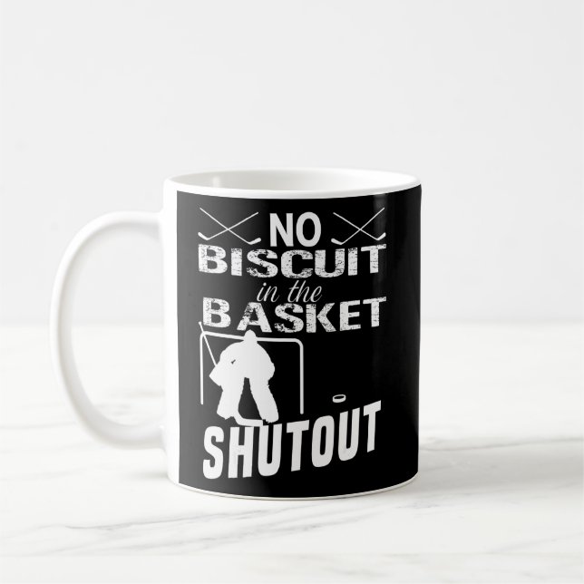 Mug Goalie De Hockey Sur Glace Pas De Biscuit Dans Le  (Gauche)
