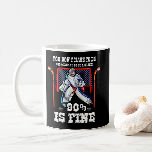 Mug Goalkeeper de hockey sur glace gardien gardien gar (Avec donut)
