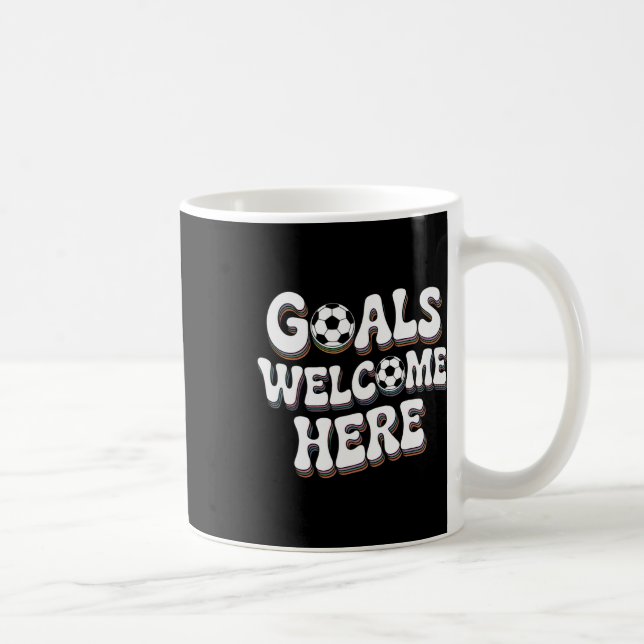Mug Goals Welcome Here Retro Soccer _2  (Droite)