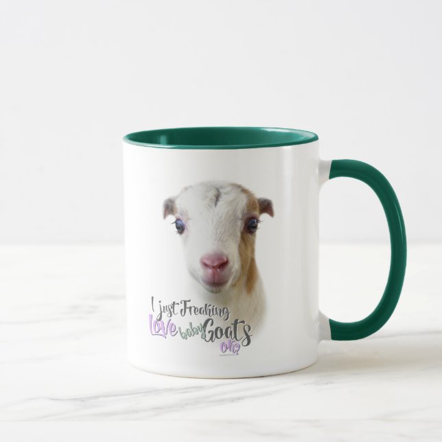 Mug GOAT LOVE | Je viens de freaking LOVE Baby Chèvres (Droite)