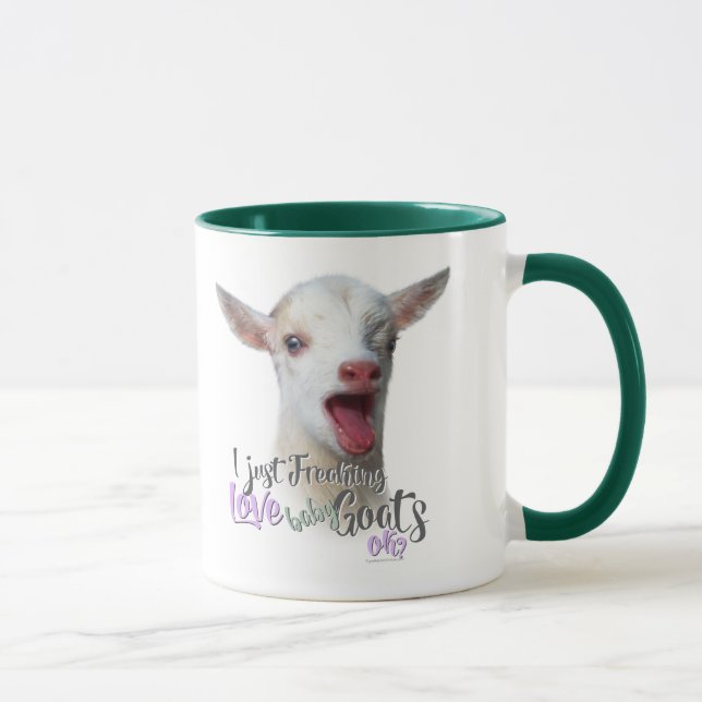 Mug GOAT LOVE | Je viens de freaking LOVE Baby Chèvres (Droite)