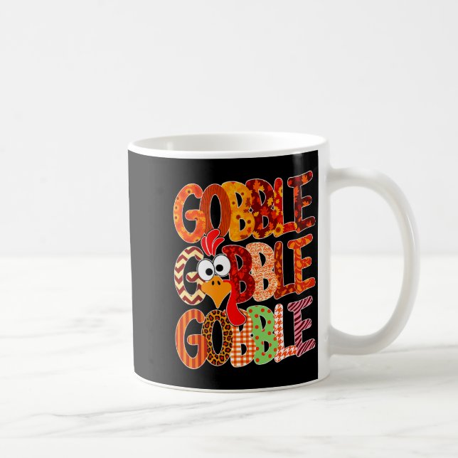 Mug Gobble Gobble Funny Turkey Thanksgiving Women Girl (Droite)